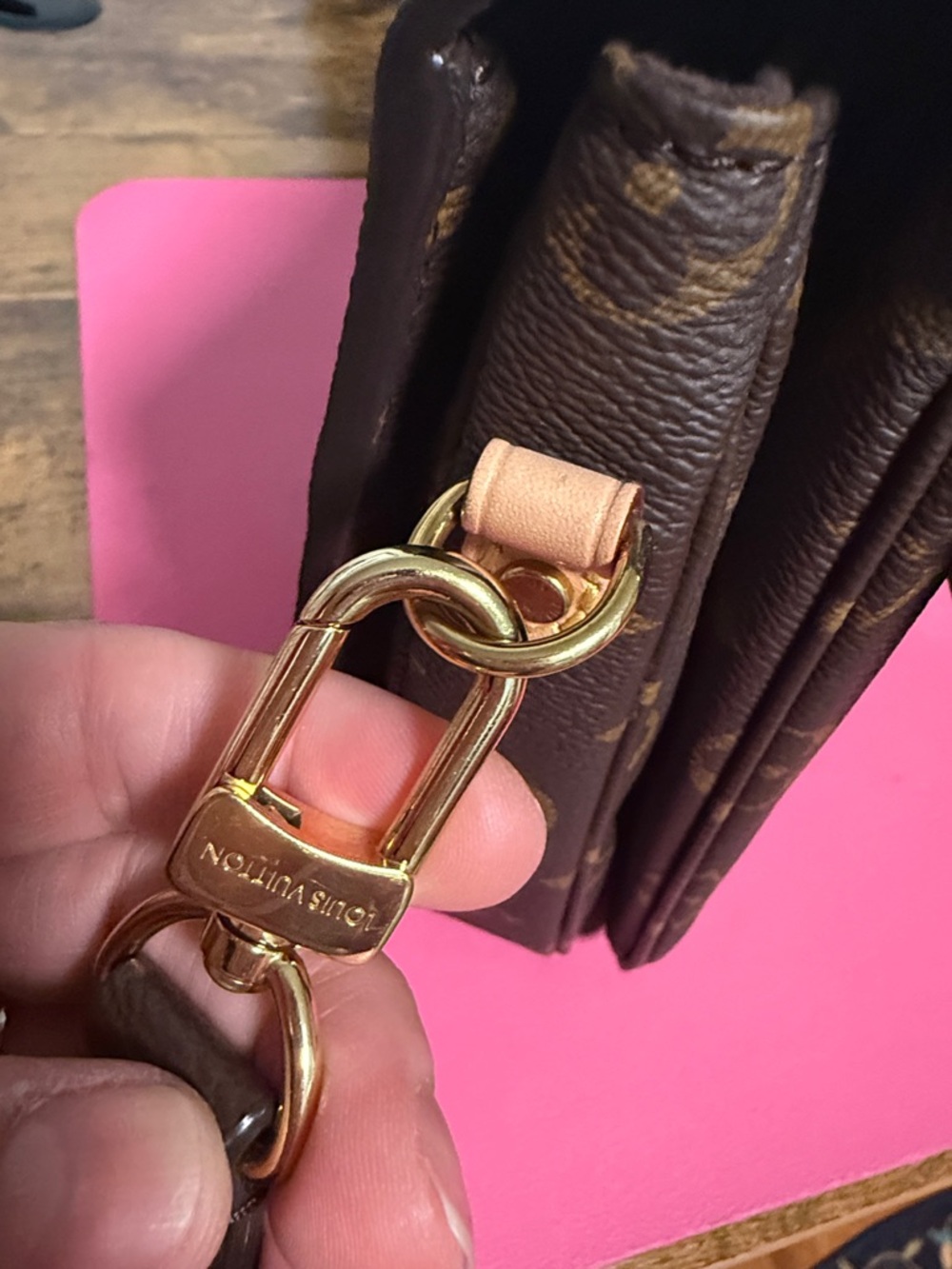 Louis Vuitton Monogram Pochette Métis Satchel in Brown and Tan - Picture 13 of 14